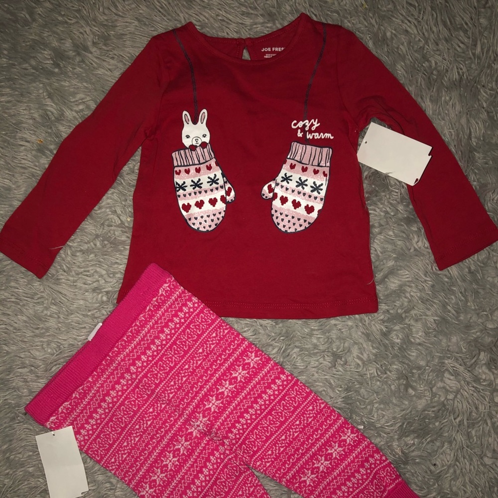 Beautiful shirt and winter leggings set